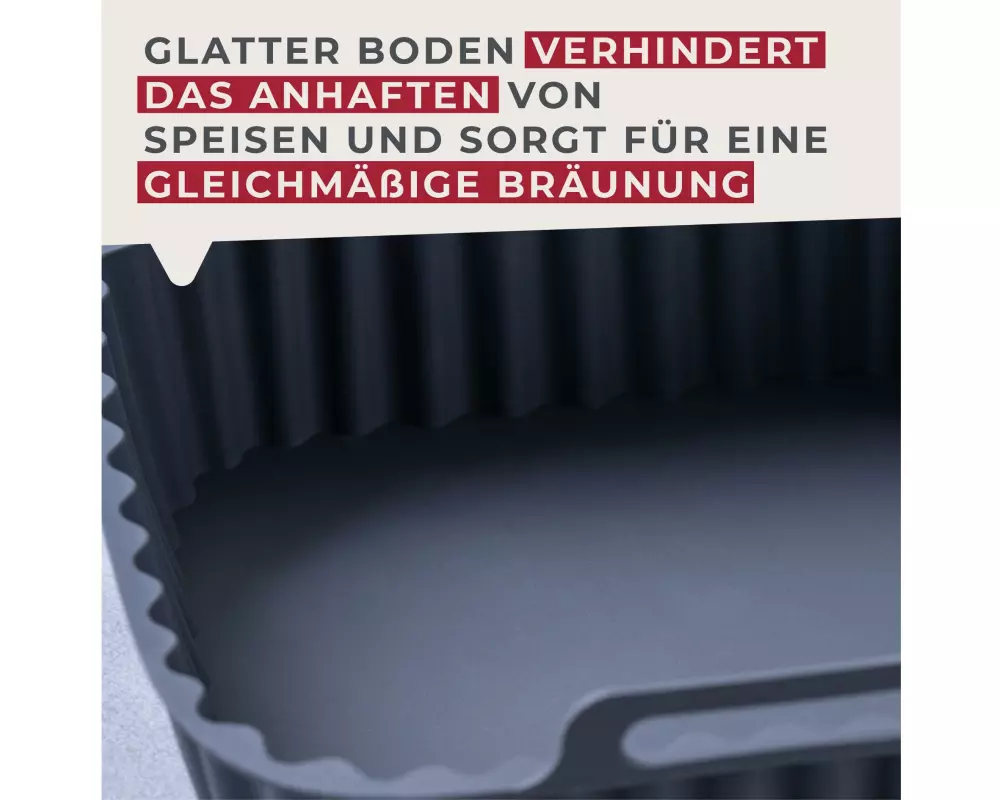 Fackelmann Silikonform Airfryer, 150 x 150 x 50 mm