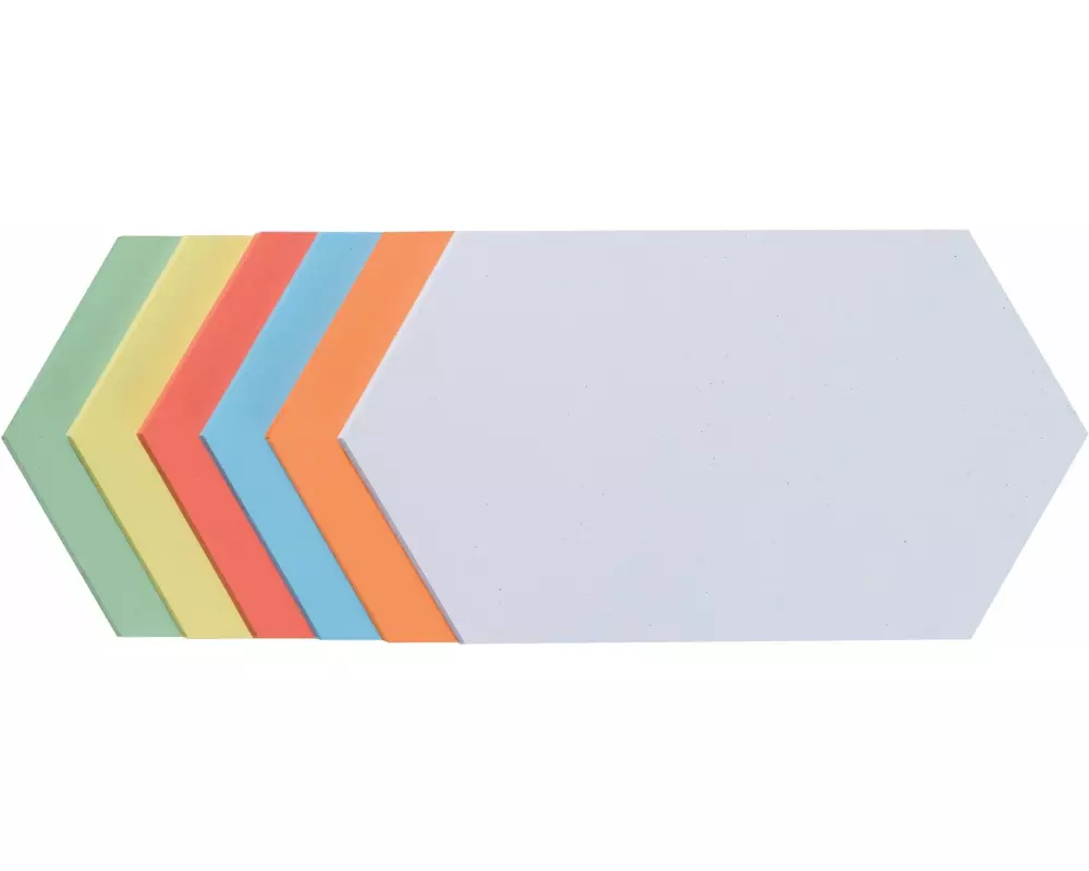 Franken Moderationskarten Wabe 29.7 x 16.5 cm, Sortiert, 250 Stück