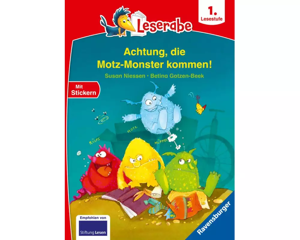 Leserabe 1. Lesestufe - Achtung, die Motz-Monster kommen!
