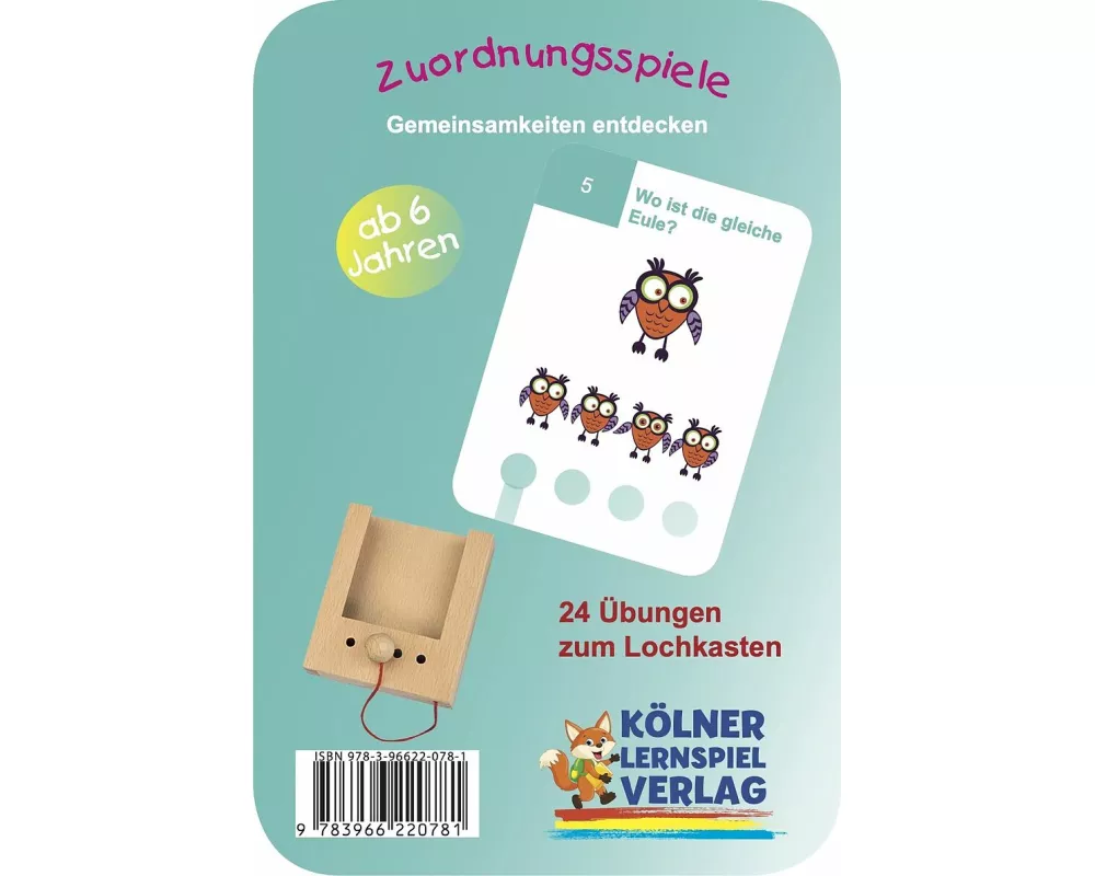 Lochkasten. Zuordnungsspiele 6+