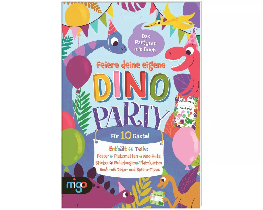 Feiere deine eigene Dino-Party