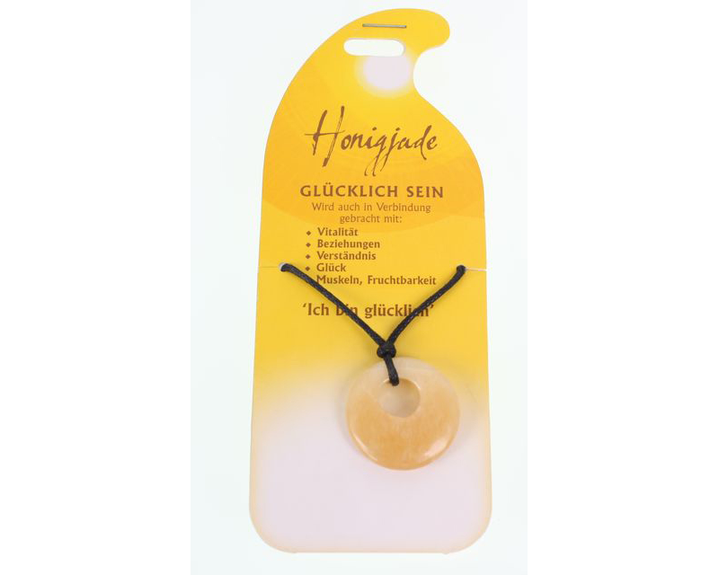 ROOST Halsband Glücklich sein G216 Honigjade