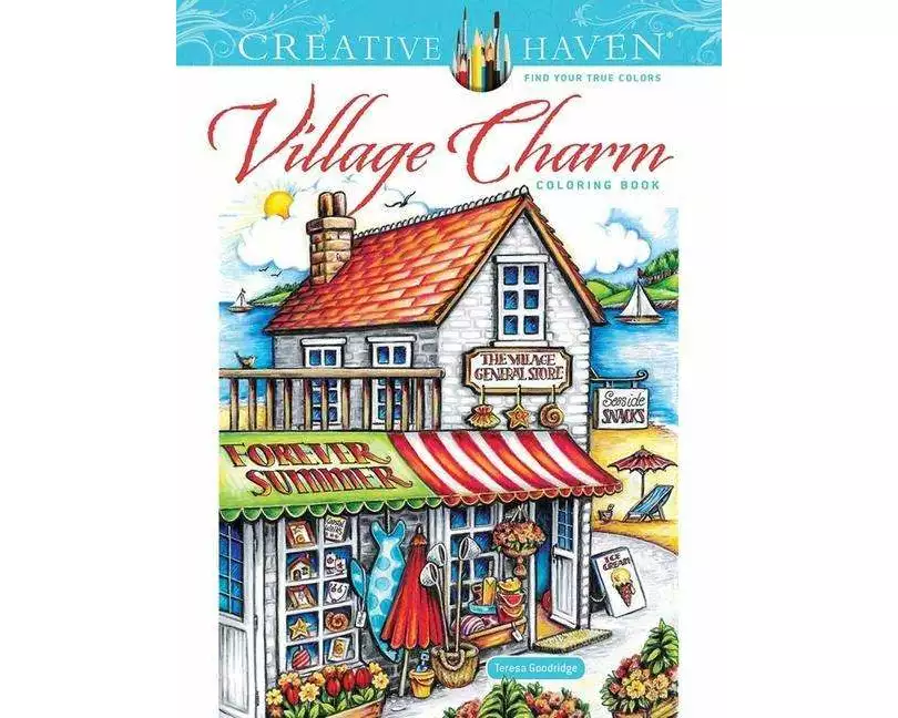 Creative Haven Village Charm Coloring Book