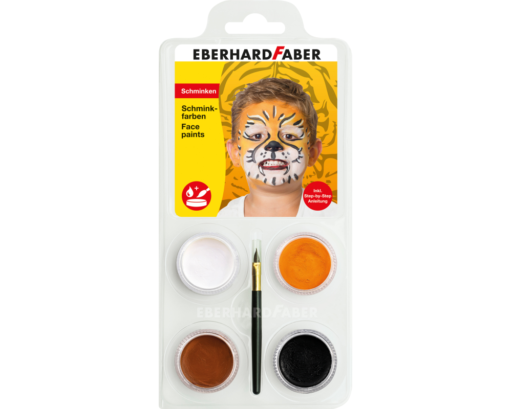 EBERHARD FABER Schminkset Tiger 579025 inkl. Pinsel