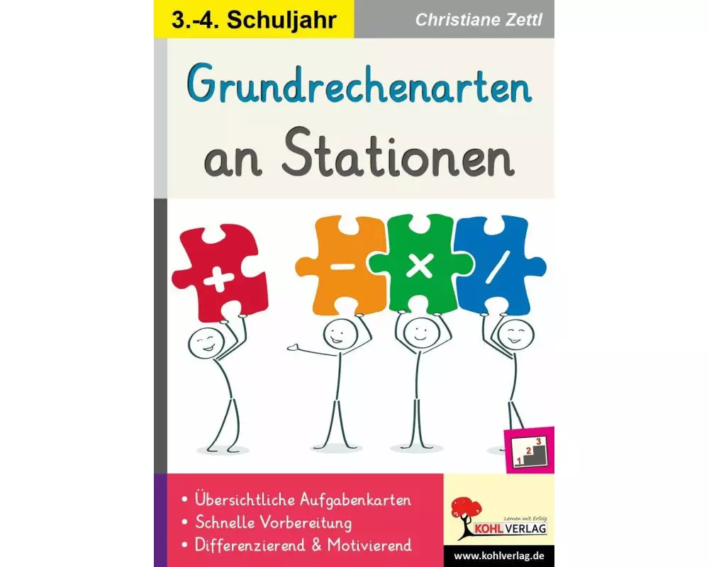Grundrechenarten an Stationen / Klasse 3-4