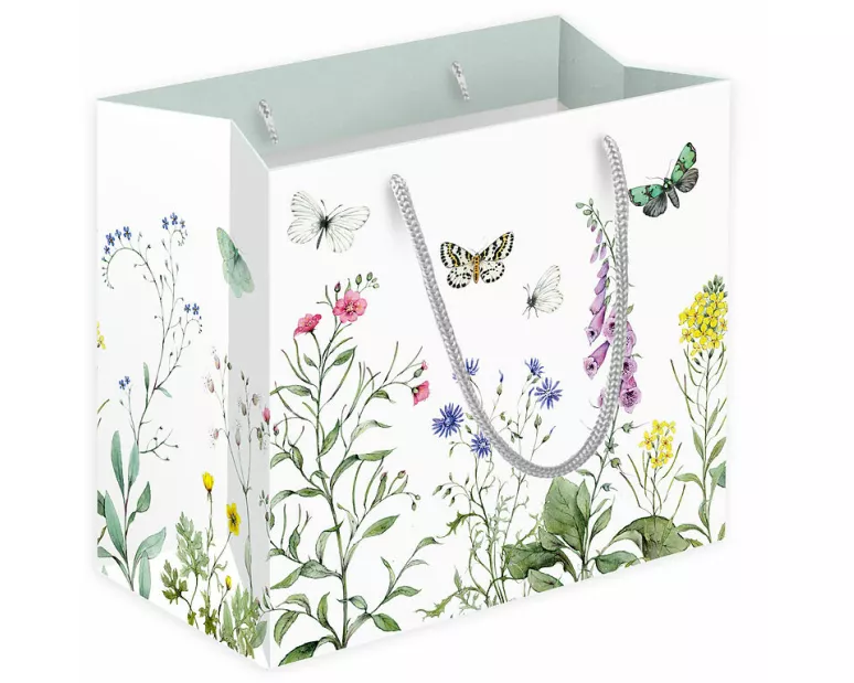 Geschenktasche. Wildblumen / kompakt