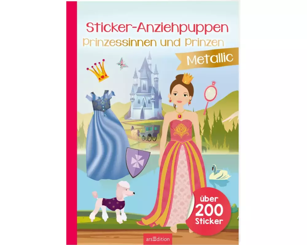 Sticker-Anziehpuppen Metallic – Prinzessinnen und Prinzen