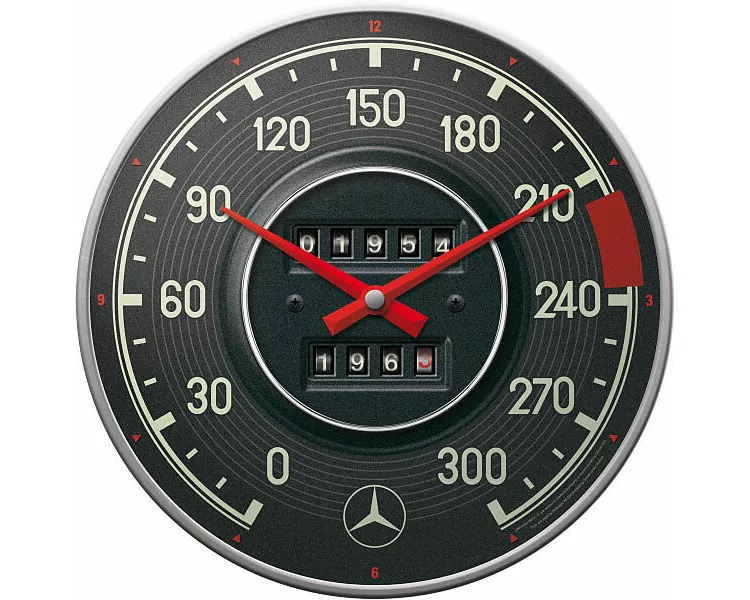 Wanduhr. Mercedes-Benz / Tacho / Ø 31.0 cm