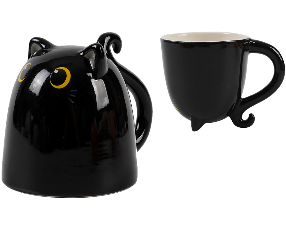 I-TOTAL Tasse Up & Down 300ml XL2518 Cat black