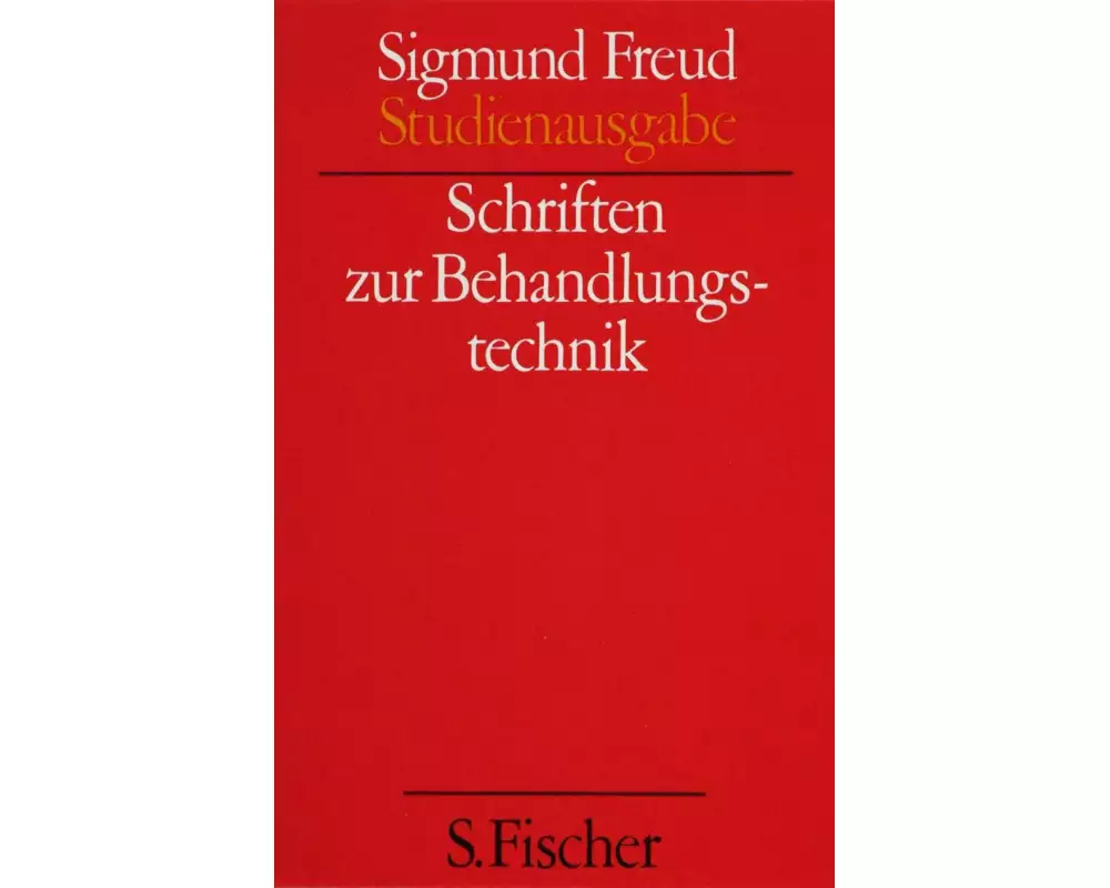 Ergänzungsband: Schriften zur Behandlungstechnik