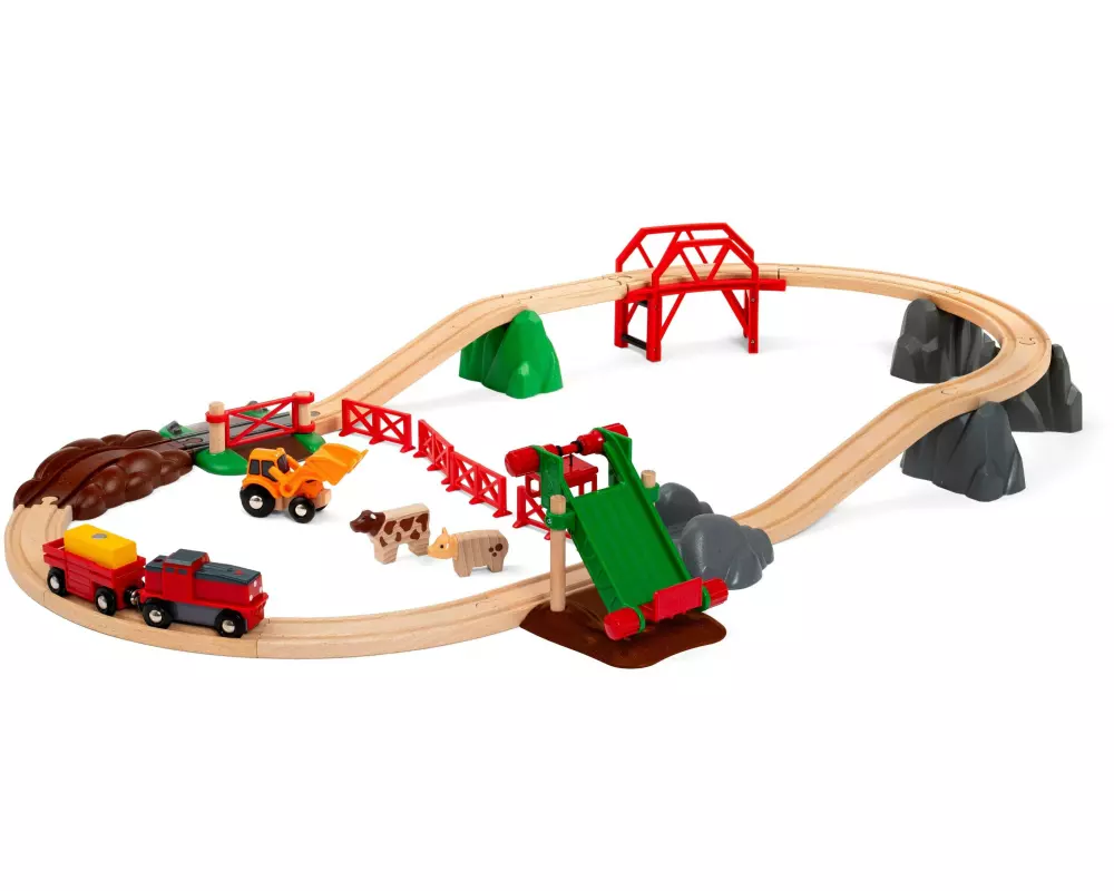 BRIO Eisenbahn Grosses Bauernhof-Set