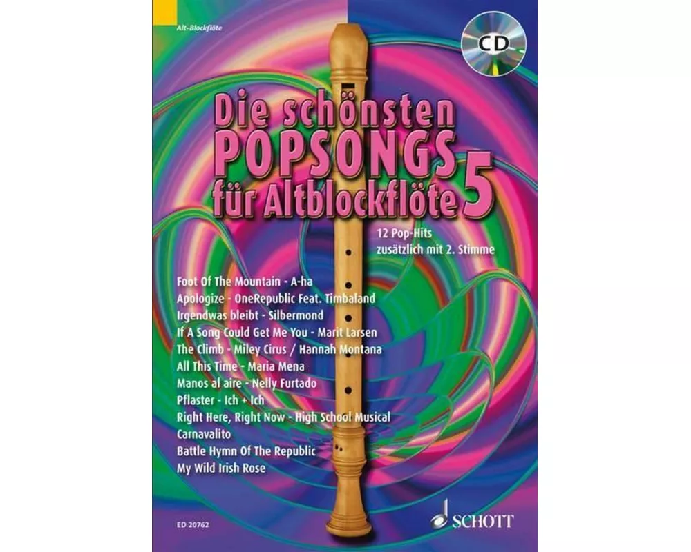 Die schönsten Popsongs für Alt-Blockflöte