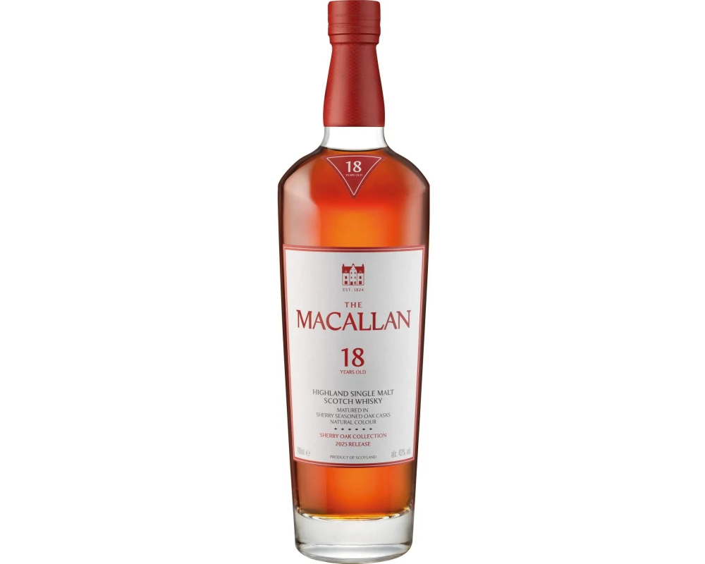 MacAllan 18 YO Sherry Oak 2025 Single Malt Whisky 0.7 l