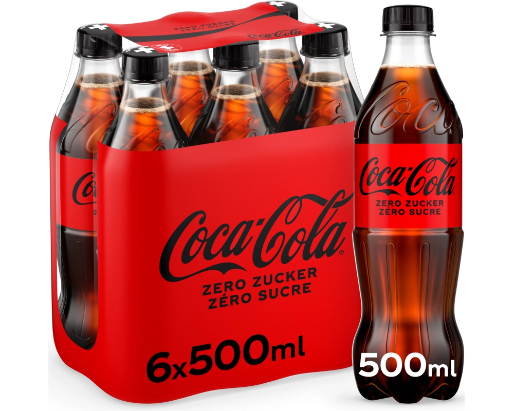 COCA COLA Zero, Pet 129400000223 50 cl, 6 Stk.