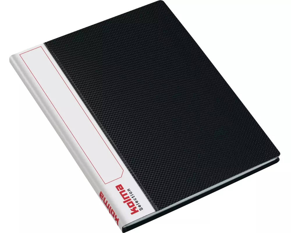 Kolma Sichtbuch Selection A4 Schwarz, 20 Taschen