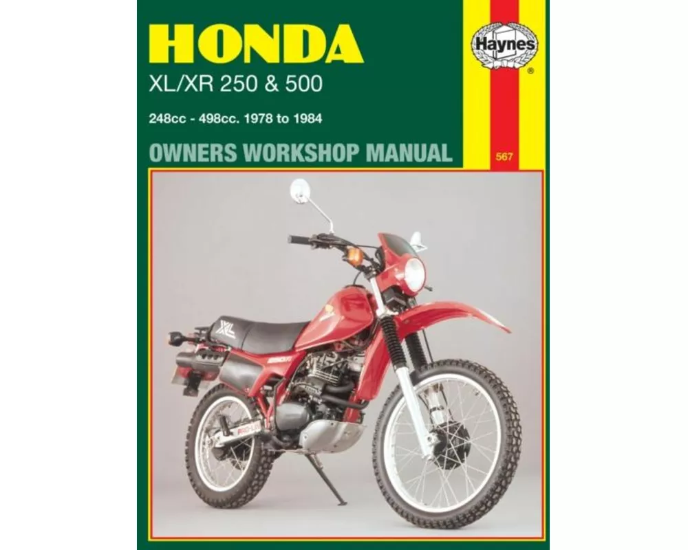 Honda XL/XR 250 & 500 (78 - 84) Haynes Repair Manual