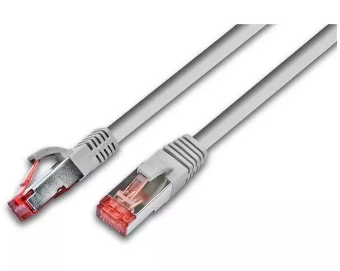 Wirewin Patchkabel RJ-45 - RJ-45, Cat 6A, S/FTP, 15 m, Grau