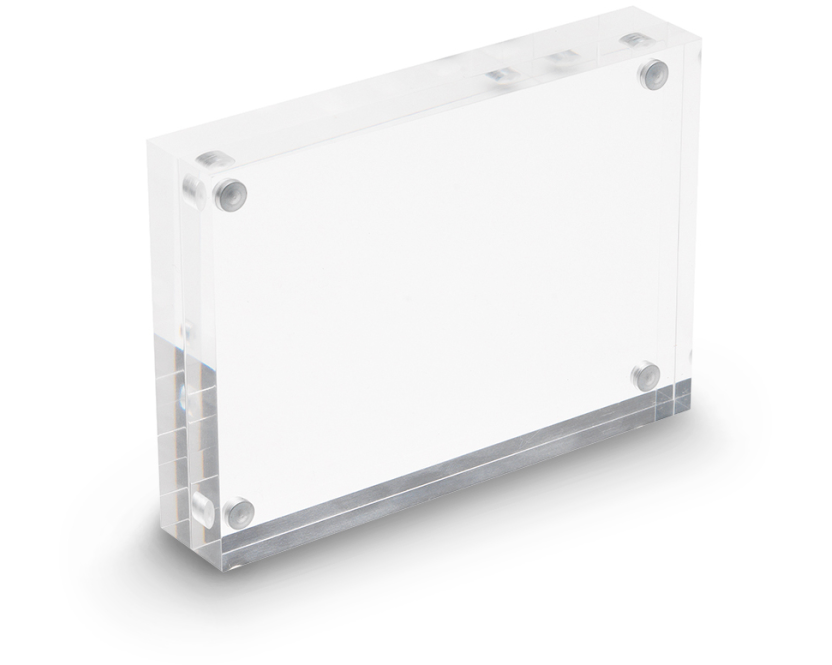 DEFLECTO Magnet. Acrylblock A6 MCHA61130 transparent 2x15mm