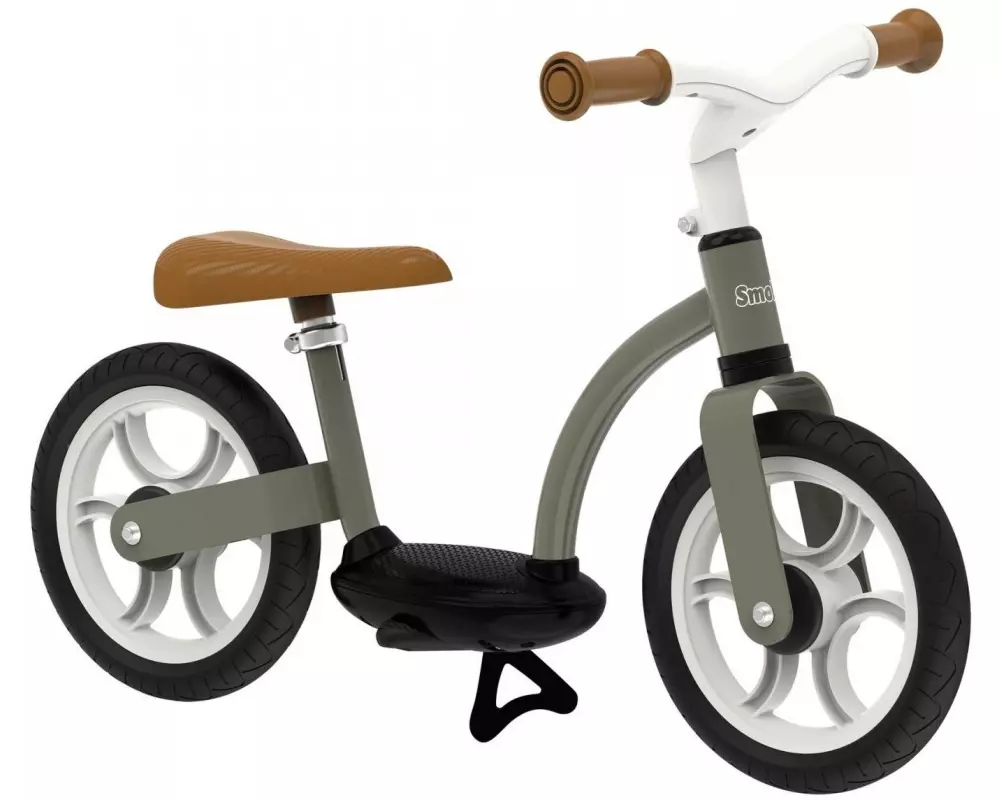 Smoby Kinder-Laufrad Komfort Olivgrün/Schwarz
