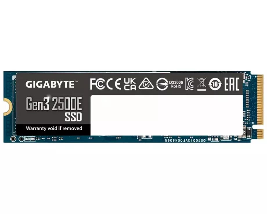 GIGABYTE Gen3 2500E M.2 2280 SSD 500GB PCIe 3.0x4 NVMe1.3