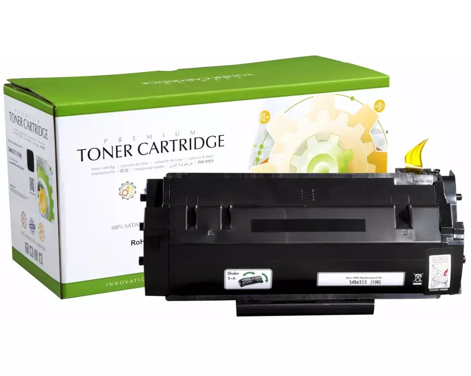 STATIC Toner cartridge compatible with Lexmark 24B6213 black compatible 10.000 pages