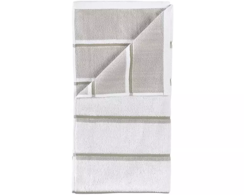 Zone Denmark Duschtuch 70 x 140 cm Weiss/Weich Grau/Eukalyptus