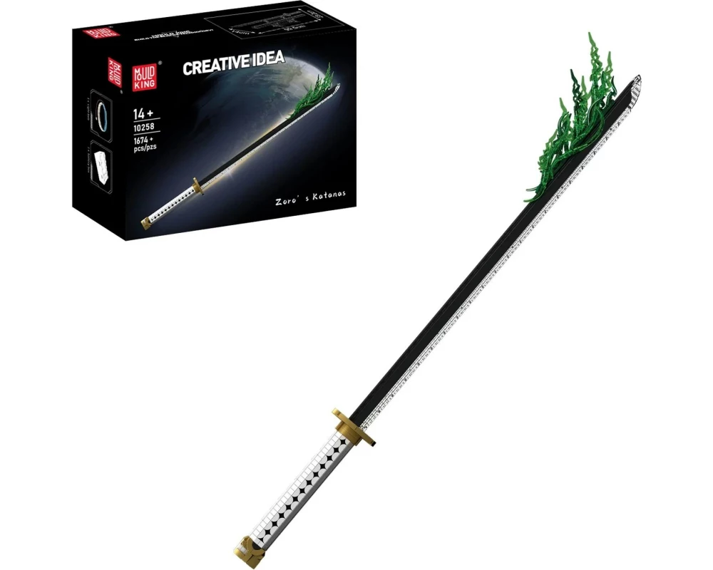Mould King Zoro's Katana 1 Smaragdgrüne Energieeffekt-Teile 99.5 cm
