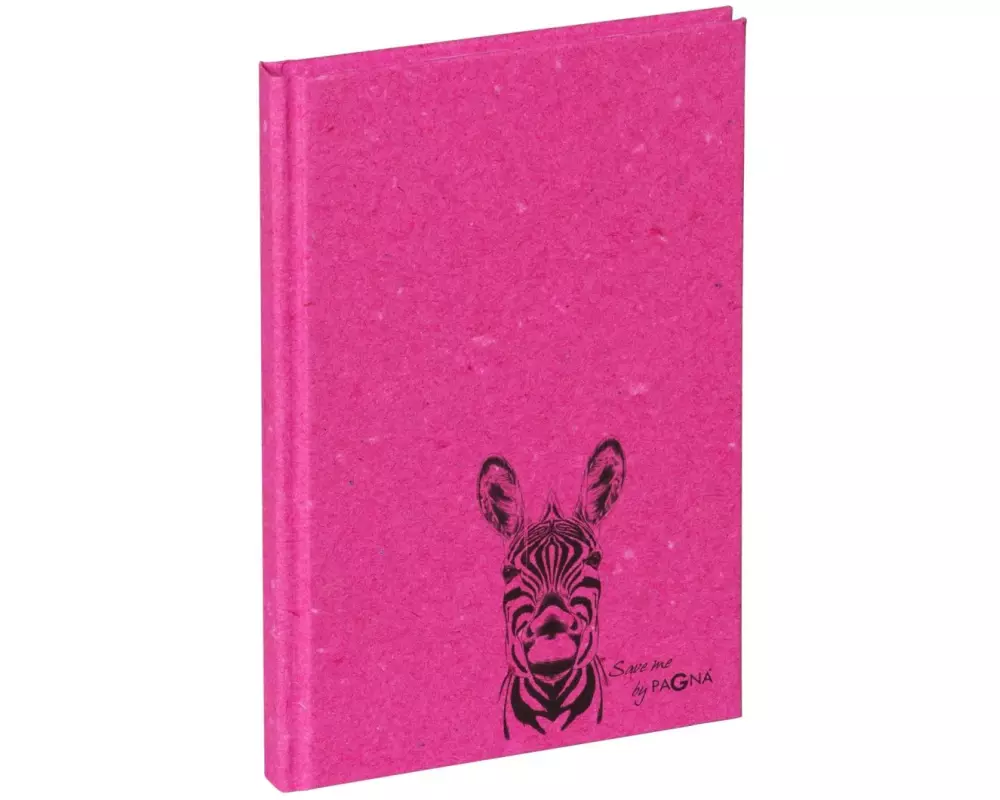 Pagna Notizbuch Save me Zebra A6, Dot, Pink