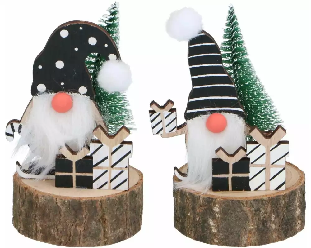 Arti Casa Weihnachtsfigur Deko Ø6.5 x 11.5 cm Assortiert