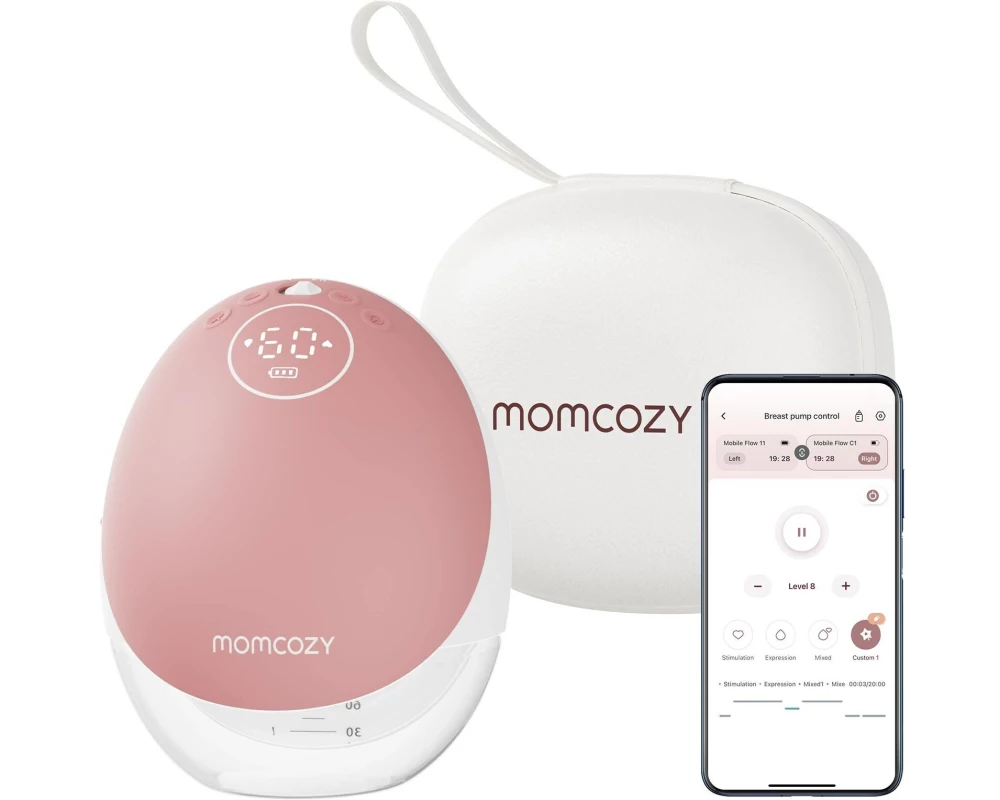 momcozy M9 Einzel Milchpumpe rosa Elektrisch