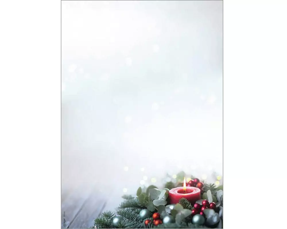 Sigel Motivpapier Candlelight Cheer, A4, 90 g/m², 100 Blatt