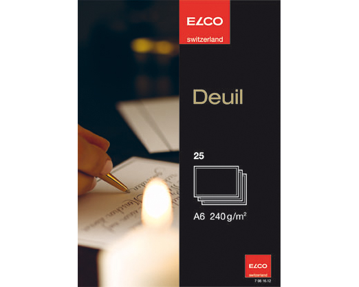 ELCO Karten A6 79816.12 240g, weiss 25 Stück