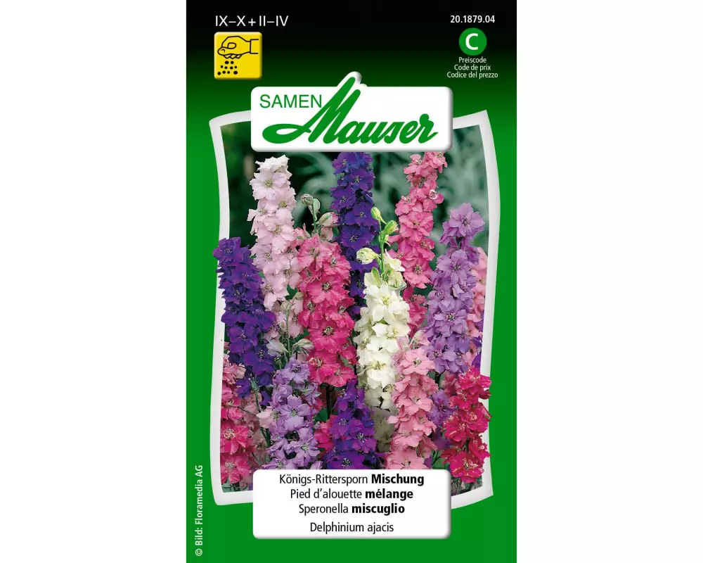 Samen Mauser Saatgut KönigsRittersporn Mischung