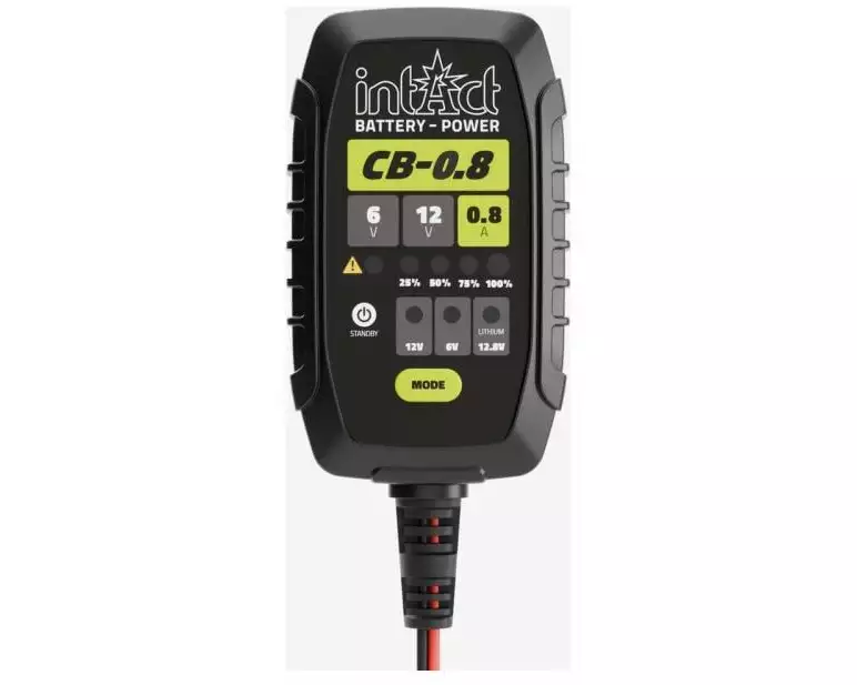 intAct Batterieladegerät ChargeBox 0.8A 6 V und 12 V