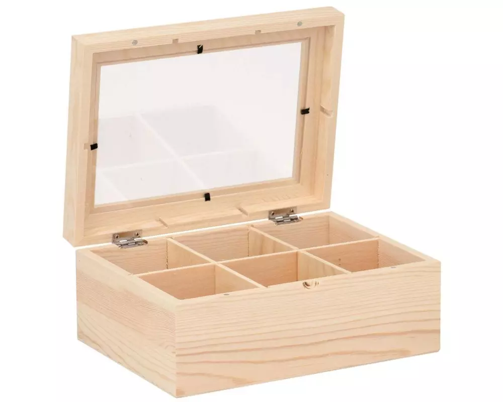 Glorex Holzartikel 22 x 16 x 9 cm Teebox