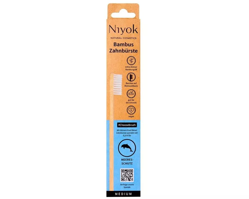 Niyok Handzahnbürste Meeresschutz 1 Stück