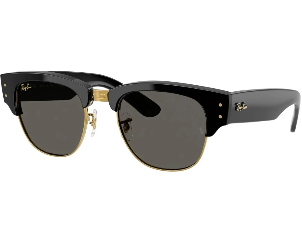 Ray-Ban Sonnenbrille Mega Clubmaster Schwarz/Gold