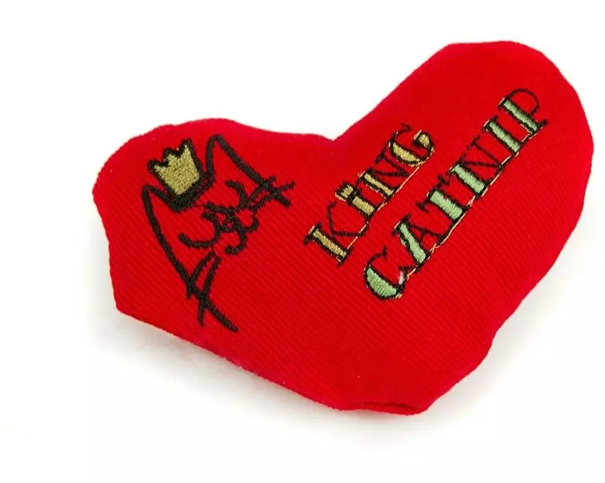 King Catnip Katzen-Spielzeug Herz 7.5 x 3.5 x 6 cm