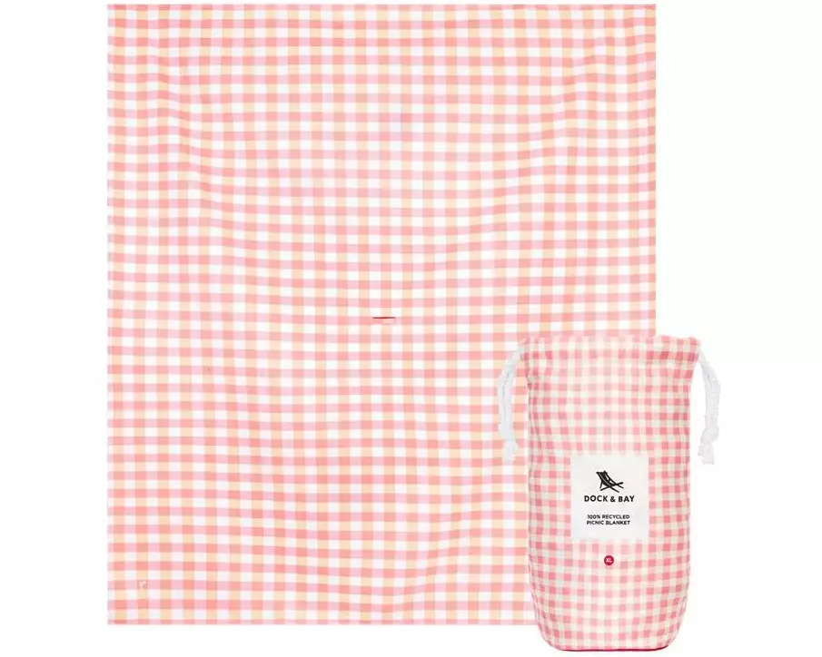 Dock & Bay Picknickdecke Strawberry & Cream 170 x 240 cm