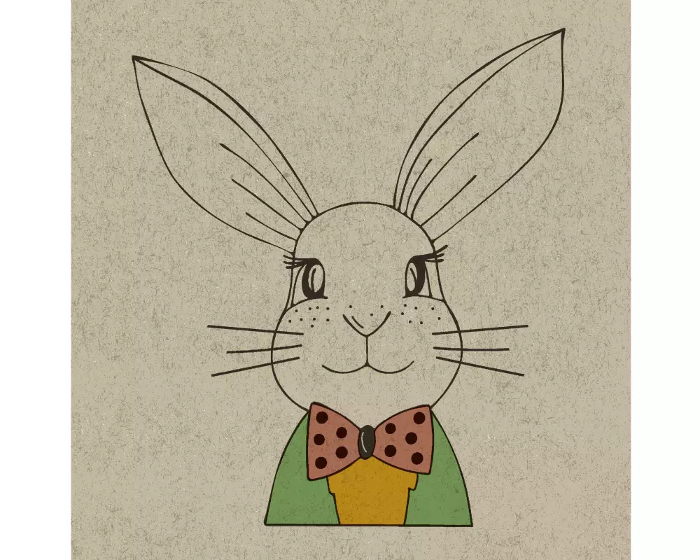 Paper + Design Papierservietten Bunny Couple 24 cm x 24 cm, 25 Stück