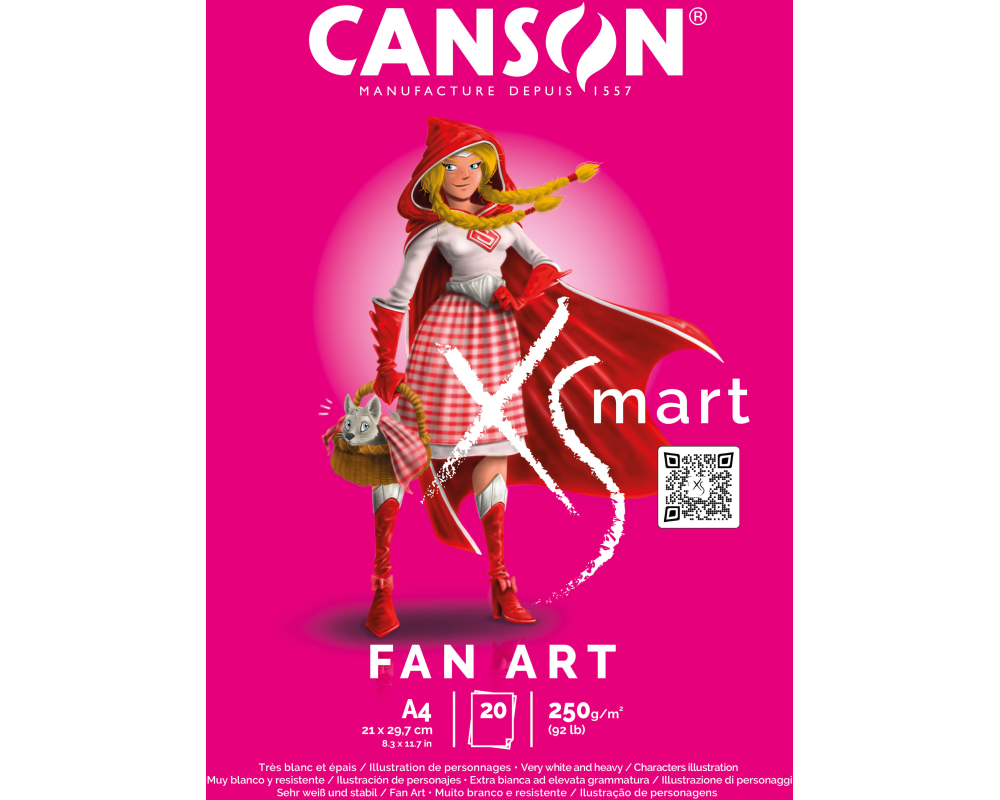 CANSON Zeichenblock Fan Art A4 32250P001 blanko, 250g 20 Blatt