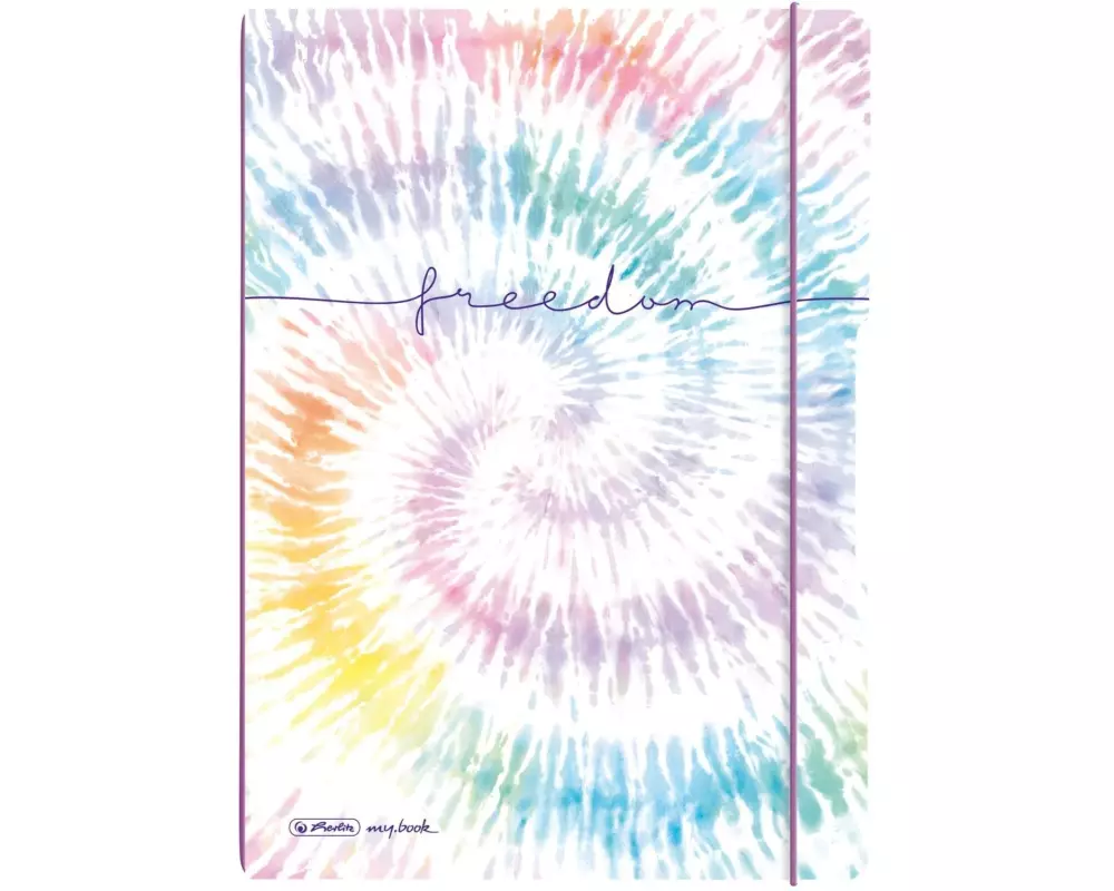 Herlitz Notizheft Batik Freedom A4, 2 x 40 S., liniert/kariert