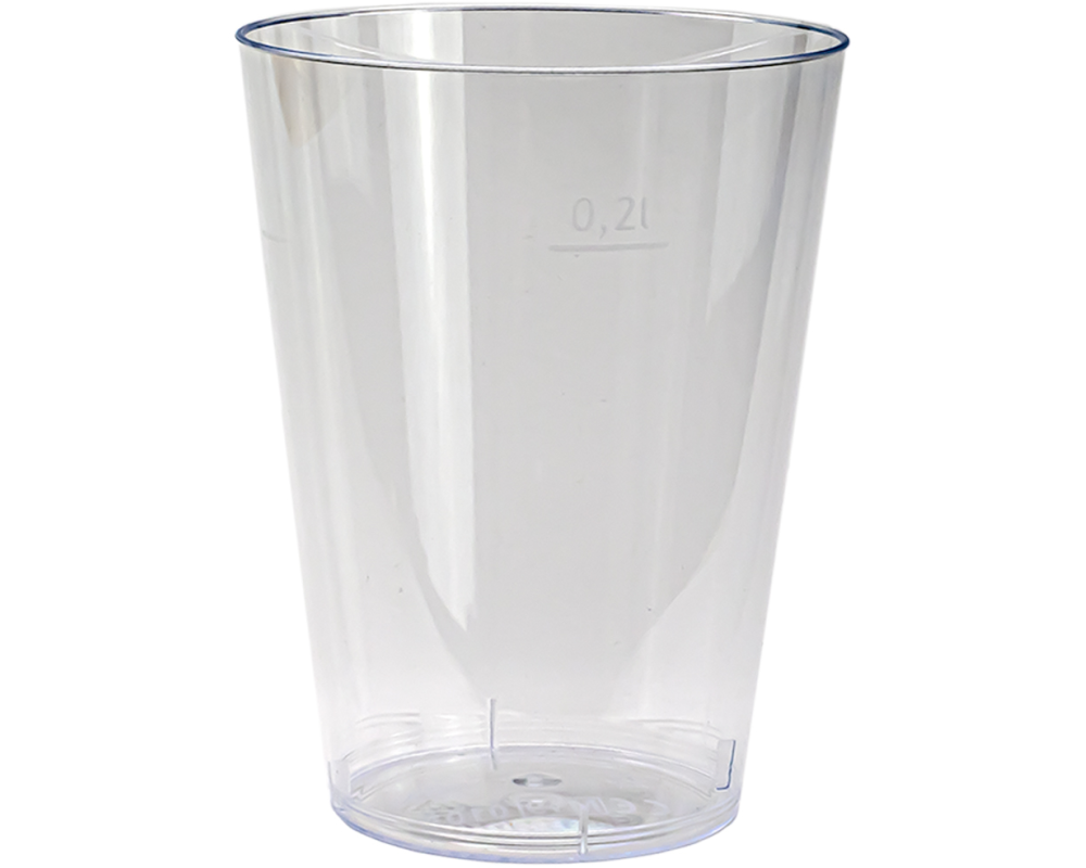 EJS Trinkbecher 2dl 1115.1003.50 glasklar 50 Stk.