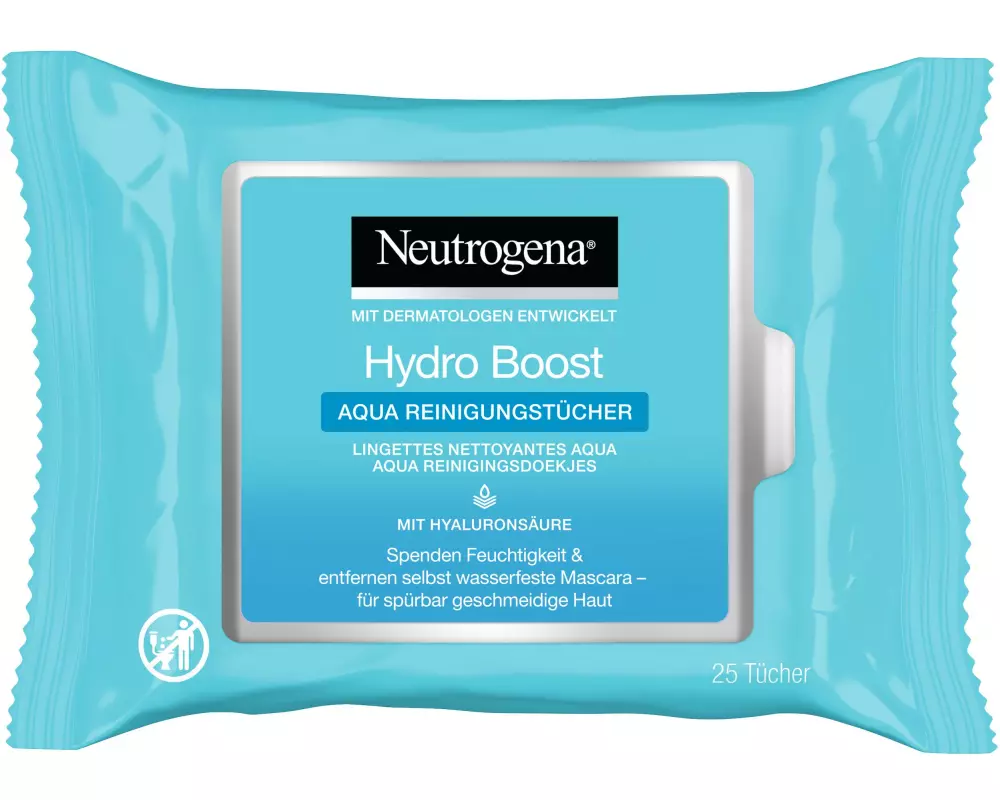 Neutrogena Reinigungstücher Hydro Boost Aqua 25 Stück