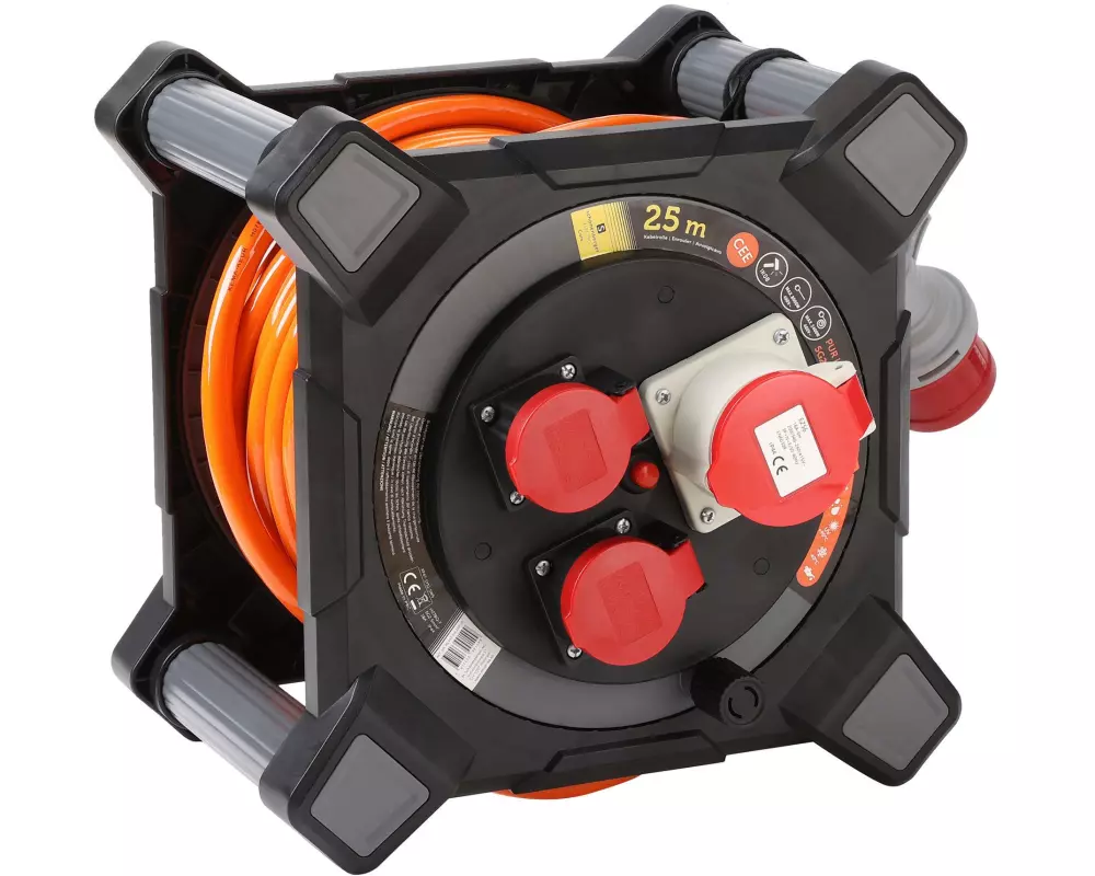 Schönenberger Kabelbox Kunststoff CEE 5P 16A IP44 25m 2 x T25