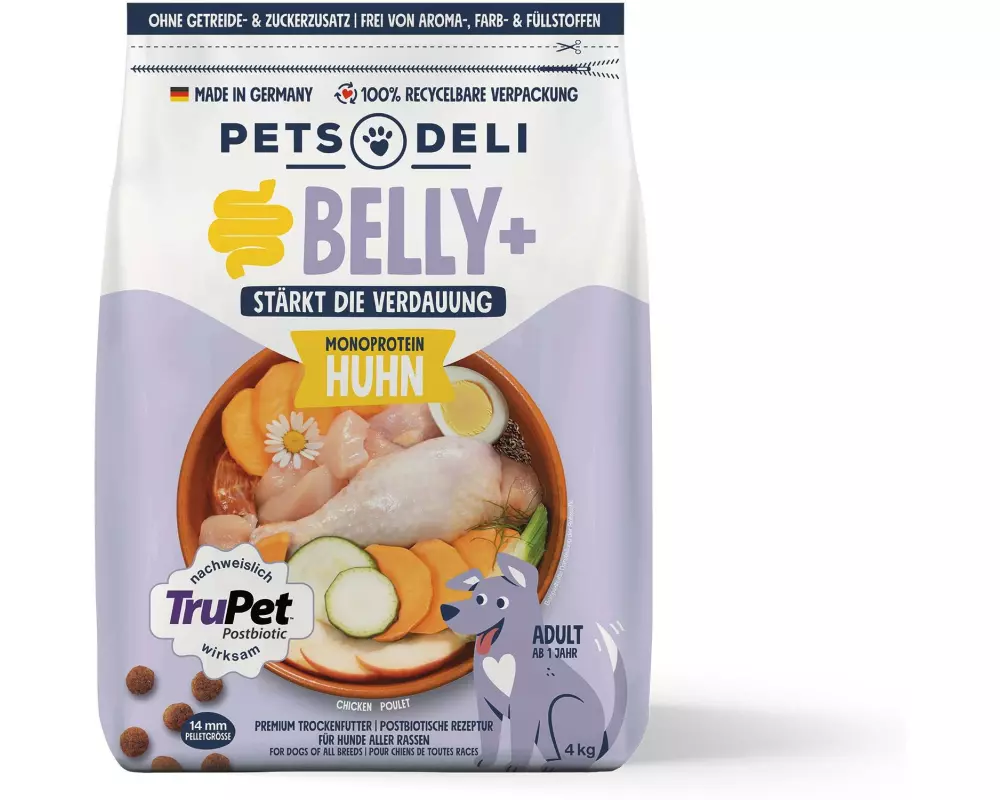 Pets Deli Belly+ Solution Huhn, Postbiotika, 4 kg