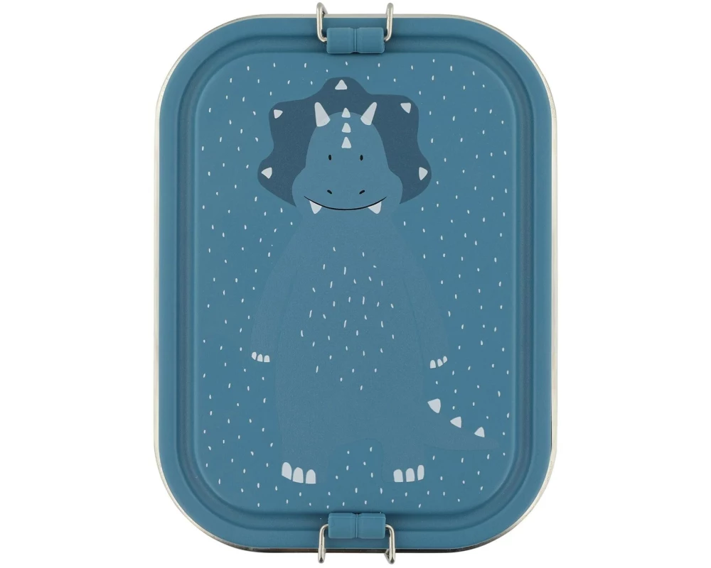 Trixie Lunchbox gross Triceratops Blau