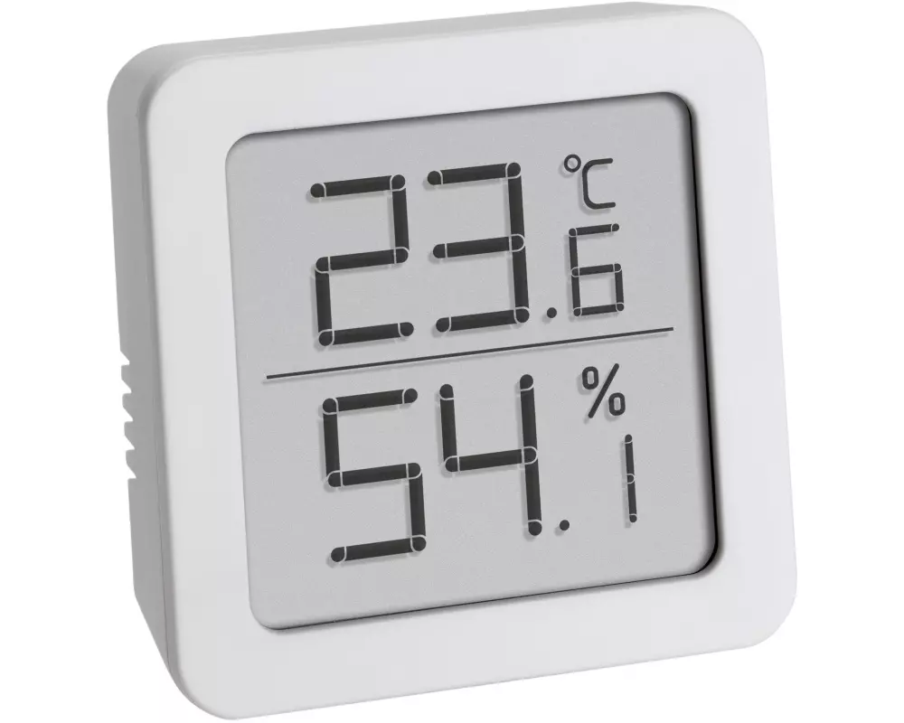 TFA Dostmann Thermo-/Hygrometer Digital, Weiss