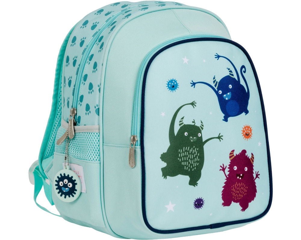 ALLC Rucksack mit Isofach Monster BPMOBU36 hellblau 27x32x19cm
