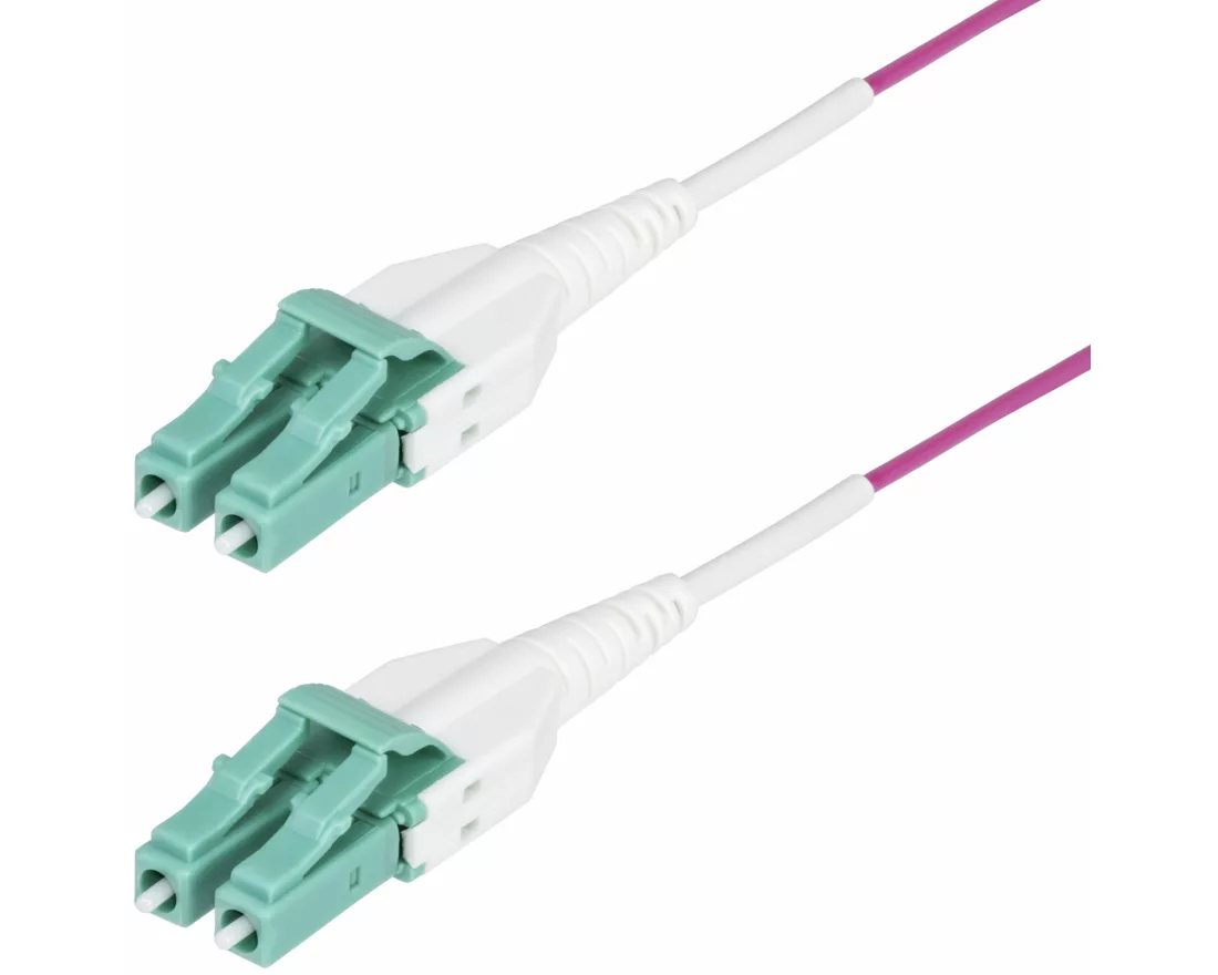 StarTech.com OM4RLCLC1M InfiniBand/Glasfaserkabel 1 m LC OFNR Violett